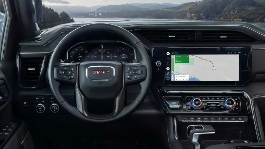 مواصفات سيارة جي ام سي سييرا 2022 – شاشة اللمس الذكية