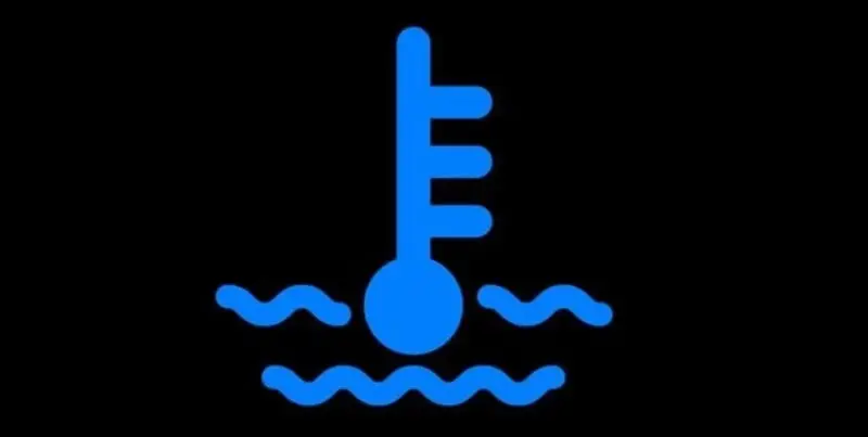 مؤشر المحرك بارد بعد التشغيل